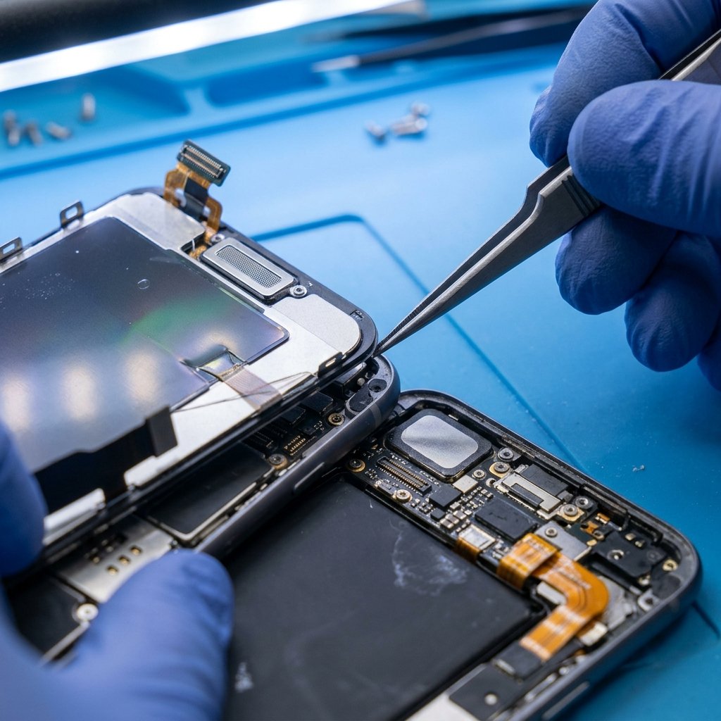 Screen repair work